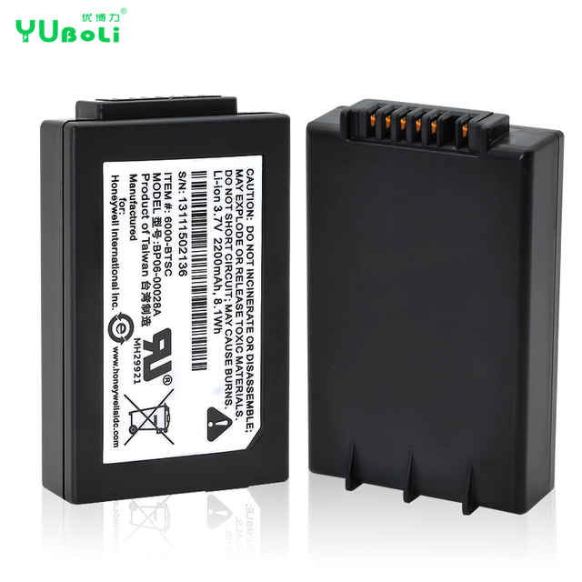 For Honeywell Dolphin 6100 6500 ScanPal 5100 6000-BTSC 6000-TESC 6000-TECS Digital Battery BP06-00028A BP06-00029A
