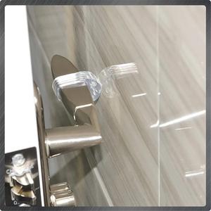 Tope de puerta de silicona, perilla de puerta transparente, parachoques, paredes, protector de muebles - Product Image 4