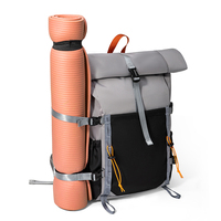 Mochila de Senderismo Impermeable de Gran Capacidad para Campamento al Aire Libre, con Compartimento para Laptop y Espacio para Esterilla de Yoga