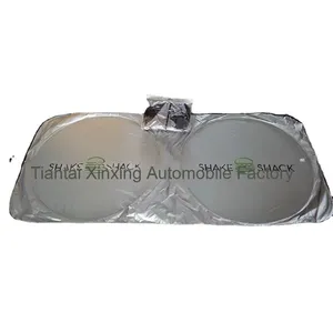 Biểu tượng tùy chỉnh mùa hè nóng bán kính chắn gió dù để che nắng Bạc tráng đôi vòng tròn phía trước cửa sổ Shades cho xe ô tô - Product Image 5