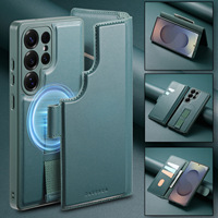 Casing ponsel lipat magnetik Samsung S26 S25 Ultra, casing ponsel anti-jatuh dua-dalam-satu terpisah untuk S25 S24 dengan dompet.