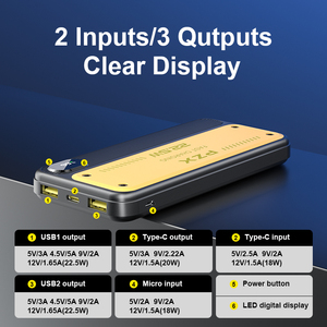 Kingleen V76 22.5w Pd Qc <span class=keywords><strong>พา</strong></span><span class=keywords><strong>ว</strong></span><span class=keywords><strong>เวอร์</strong></span><span class=keywords><strong>แบงค์</strong></span> 10000mah 20000mah แบบพกพา <span class=keywords><strong>ว</strong></span>ัสดุ ABS สำหรับใช้งานกลางแจ้ง ชาร์จเร็<span class=keywords><strong>ว</strong></span> 20000mah - Product Image 5