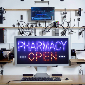 Insegna Pubblicitaria LED Mobile da Interno in ABS 12x24 Pollici per Aziende e Negozi di Tatuaggi e Piercing - Product Image 3