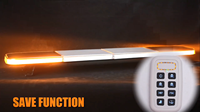12V 24V plus récent Signal de sécurité d'urgence rouge bleu barre 1.2m Ambulance Rotation stroboscopique travail barre lumineuse LED barre lumineuse d'avertissement