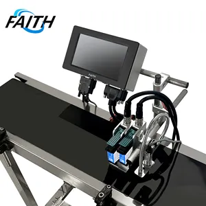 Impressora a jato de tinta Faith online com correia transportadora Tij Impressora