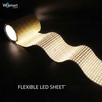 Panneau LED flexible DC 24V SMD2835 haute puissance pour rétroéclairage, 3000K 4000K 6000K, matériau lumineux LED pour projets de rétroéclairage