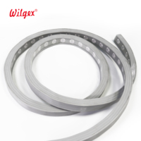 Projecteur LED mural ultra-flexible pour bâtiment, utilisation extérieure humide IP67, DMX, garantie 5 ans, moulage par extrusion intégré au bas du profil