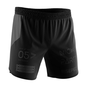 Shorts de sport unisexe Dry-fit personnalisés pour la musculation et le combat, avec logo, pour la gym - Product Image 3