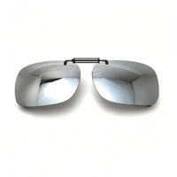 Lunettes de soleil polarisées rectangulaires sans monture, effet miroir, protection UV400, anti-reflets, pour adultes unisexes, OEM ODM, logo personnalisé