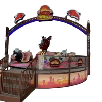 Manège de taureau fou rotatif pour enfants et adultes, attraction de fête foraine pour parcs d'attractions, utilisation intérieure et extérieure
