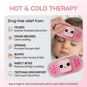 Customizable Portable Durable Oval PVC <strong>Gel</strong> <strong>Ice</strong> <strong>Pack</strong> Hot Cold <strong>Pack</strong> For Kids Pain Relief Cold Compress Therapy Daily Home Care - Product Image 2