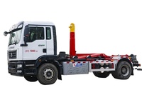 Camions compacteurs électriques Howo à crochet élévateur, camions à ordures amovibles, stations de collecte mobiles, vente directe usine, prix bas