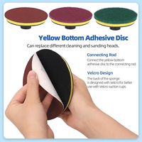 En stock : Lot de 35 disques de ponçage floqués de 4 pouces, grains mixtes 80-400, avec tampons abrasifs et support pour le ponçage du bois et des alliages