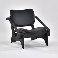 Ensemble de chaises longues confortables en bois massif faites à la main pour salon, chambre, salle à manger, extérieur – Mobilier moderne, minimaliste, élégant et durable