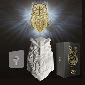 Lámpara de Pared de Búho Dorado, Lámpara de Águila Moderna y Creativa, Aplique de Ambiente con Diseño 3D, Iluminación de Animales, Estatua de Animal con Brillo - Product Image 1