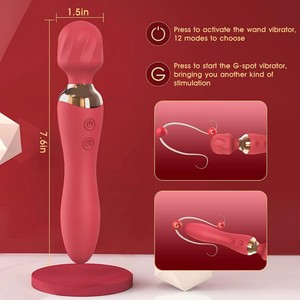 Nhà Máy Mạnh Mẽ Nữ Quan Hệ Tình Dục Đồ Chơi Wand Thủ Trưởng Gấp Đôi Dildo Vibrator USB Nạp Tiền 24 Chế độ Dành Cho Người Lớn Sản Phẩm Vibrator Cho Phụ Nữ - Product Image 4