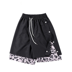<span class=keywords><strong>Pantaloncini</strong></span> Streetwear con Cuciture a Contrasto Shorts <span class=keywords><strong>Bandana</strong></span> da Uomo - Product Image 5