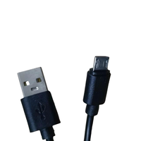 Câbles USB pour transfert de données, charge rapide, téléphone portable, micro Android USB 2.4A, micro-USB, gaine en PVC, longueur 1m