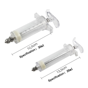 Jeringa Veterinaria Popular de Plástico y Acero de 50 ml con Dosis Ajustable para Vacunación de Lechones y Ganado - Product Image 4