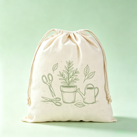 Pochette en toile à cordon personnalisée en gros, motif dessin animé écologique, avec poignée, impression de logo personnalisé, réutilisable, lavable, pour supermarché