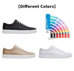 Fabricante de Zapatillas Personalizadas, Último Modelo Deportivo, Transpirable, de Cuero, Zapatillas Blancas Planas, Zapatos Casuales Negros para Hombre y Mujer - Product Image 5
