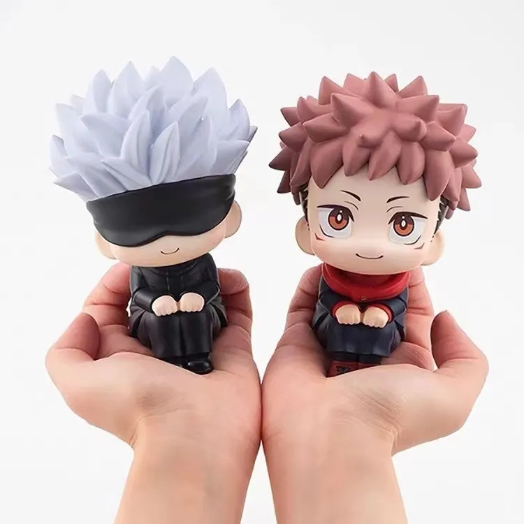 Jujutsu Kaisen Itadori Yuji Cartoon Modell Spielzeug Statue Anime PVC Q Version Nette Action figur