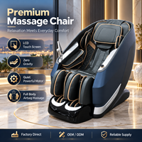 Fauteuil de massage chauffant 4D SL Track avec commande vocale IA, balayage corporel, zéro gravité, étirement thaïlandais, rouleau pour les pieds, 20 airbags, masseur corporel complet