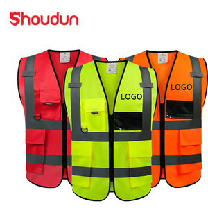 Gilet en polyester réfléchissant haute visibilité personnalisable Vêtements de travail respirants pour sites d'assainissement Logo Vêtements de sécurité - Product Image 1