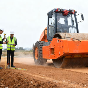 Walk Behind Double Drum Vibratory Road <b>Roller</b> Double Compactor <b>Mini</b> Road <b>Roller</b> - Product Image 3