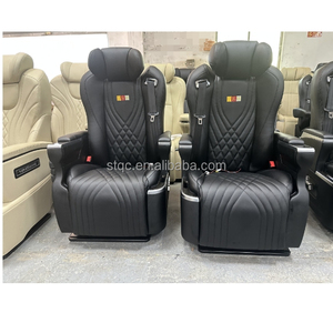 Accesorios para Alphard W447 <span class=keywords><strong>Hiace</strong></span> Van Sprinter Clase V, Asientos VIP Aero de Cuero Eléctricos para Automóvil, Cómodos Asientos de Cuero Nappa de Lujo - Product Image 5