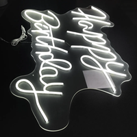 Enseigne Au Néon Fabrication Hapyy Anniversaire Enseigne Au Néon Led Néon Lumière pour Chambre Fête De Mariage Maison