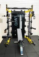 Équipement de musculation à domicile LAND LDH-1080, appareil multifonctionnel Smith, rack à squats, musculation, pile de poids de 70 kg