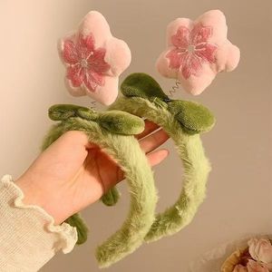 Băng đô hoa sang trọng dễ thương với hoa đào - Product Image 3