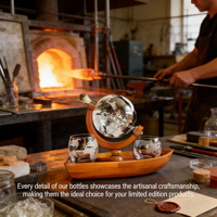 Nouvel ensemble de bouteilles de whisky en verre globe, idéal comme cadeau d'affaires, vente chaude