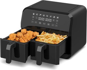 Friteuse à air double zone 8L avec double panier, deux compartiments profonds, très populaire - Product Image 5