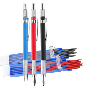 <span class=keywords><strong>Crayon</strong></span> pour soudeurs Recharges rondes argentées <span class=keywords><strong>Crayon</strong></span> mécanique Marqueur en métal Monteur de tuyaux Soudeur Construction en acier Fabrication Travail du bois - Product Image 6