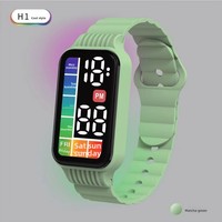 Promo Panas  Jam Tangan Digital Sport LED Persegi Panjang Model Terbaru Layar Sentuh Elektronik Fashion Anak-anak Unisex Wanita Pria