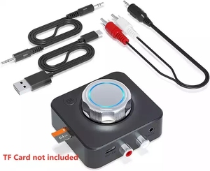 BT 5.0 Audio Receiver 3D Stereo Music Wireless Adapter TF Card RCA 3.5mm <strong>3.5</strong> AUX <strong>Jack</strong> for Car Kit Wired Speaker Headphone - Product Image 6