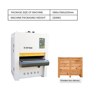 핫 세일 쉬운 캐비닛 도어 합판 목공 보정 <span class=keywords><strong>R</strong></span>-<span class=keywords><strong>RP1000</strong></span> 와이드 벨트 샌더 샌딩 기계 나무 - Product Image 5