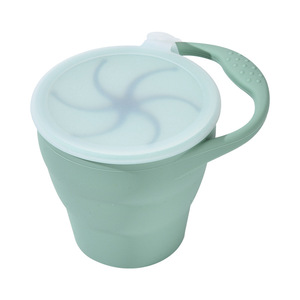 New Arrival Foldable Silicone <b>Bowl</b> <b>Lid</b> Toddler Kids' Snack Storage Container Baby Gift Collapsible <b>Bowl</b> Catcher Built-in Ice - Product Image 4