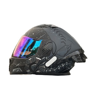 Casco de motocicleta certificado DOT a precio de fábrica con doble lente para hombres y mujeres que montan - Product Image 1