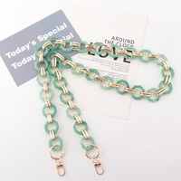 Bracelet de poignet coloré et esthétique pour téléphone, avec breloque scintillante, en corde épaisse, crochet, métal et acrylique, chaîne de téléphone portable anti-perte