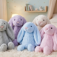 Peluche lapin à longues oreilles douces très vendue, peluche lapin à oreilles normales, poupée lapin Bonnie, vente en gros