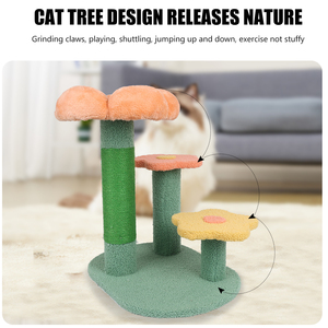 Commercio all'ingrosso della fabbrica Sisal <span class=keywords><strong>Cute</strong></span> Floral <span class=keywords><strong>Cat</strong></span> <span class=keywords><strong>Tree</strong></span> Tower <span class=keywords><strong>Cat</strong></span> Scratching Post Flower <span class=keywords><strong>Cat</strong></span> Climbing <span class=keywords><strong>Tree</strong></span> - Product Image 4