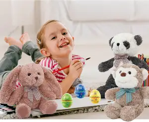 MorisMos 5 Pack Small Stuffed Animals For Kids 12 Inch Stuffed Animal In Bulk For Girls - Easter Bunny Teddy Bear Plushies