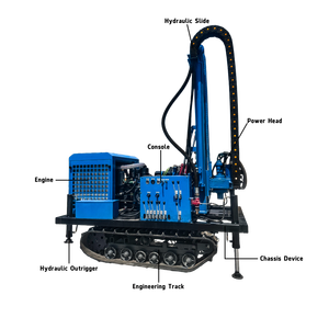 Atacado rastreador Rotary Drilling Rig água construção poço água pneumática perfuração - Product Image 6