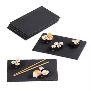 Usine d'expédition rapide Rectangle <span class=keywords><strong>ardoise</strong></span> noire <span class=keywords><strong>ardoise</strong></span> naturelle <span class=keywords><strong>plateau</strong></span> <span class=keywords><strong>de</strong></span> <span class=keywords><strong>Table</strong></span> à dîner <span class=keywords><strong>plateau</strong></span> à Steak pour Restaurant - Product Image 2