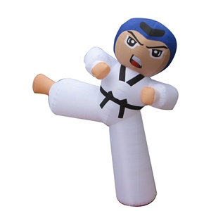 Globo Inflable Gigante de 6-8 Pies de Altura con Forma de Hombre de Dibujos Animados, Impermeable, con Soplador Eléctrico para Fiestas al Aire Libre y Decoración Promocional - Product Image 1