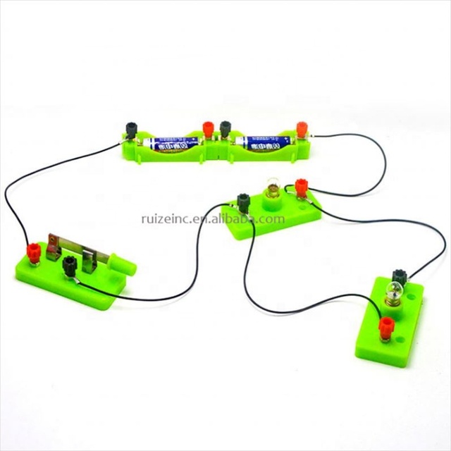 Children School Science Electric Circuit Educational Kit Light Discovery Intelligence Develop Learning Toys circuits for kids