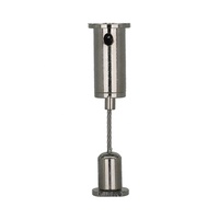 Ensemble de suspension réglable personnalisé avec plafonnier en fil d'acier rétractable, raccords suspendus pour spot LED
